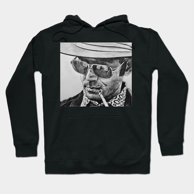 Hunter S Thompson Hoodie by BryanWhipple